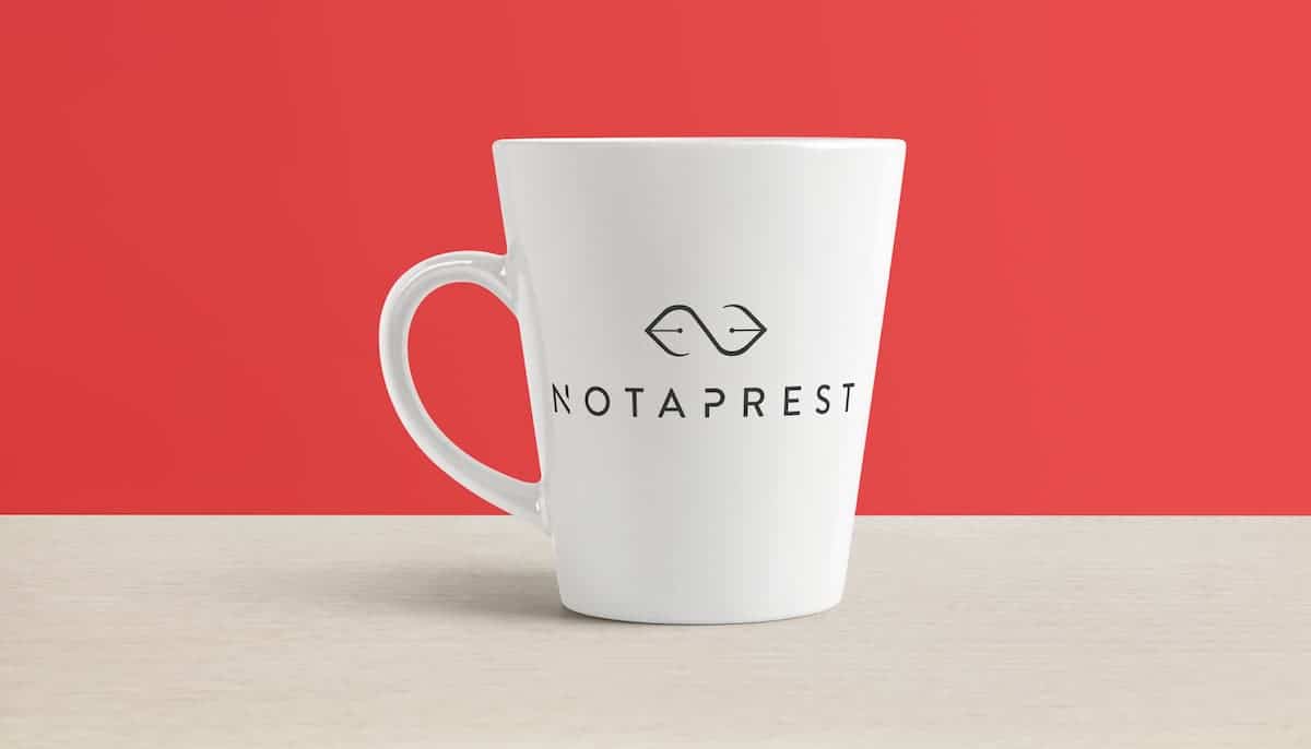 création logo Notaprest webmaster création site internet graphiste bordeaux poitiers nicolas métivier